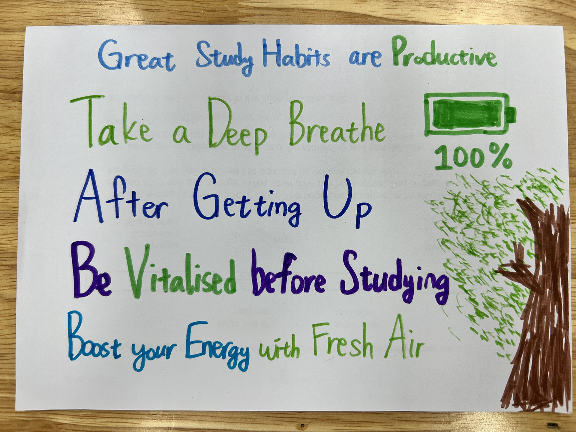 Great Study Habits Sticker at School Apartment