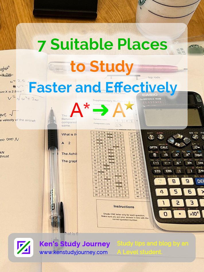 7 Places and Environments to Study Faster and Productively