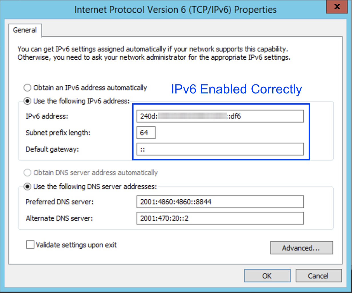 Enabling IPv6 on my Web Server