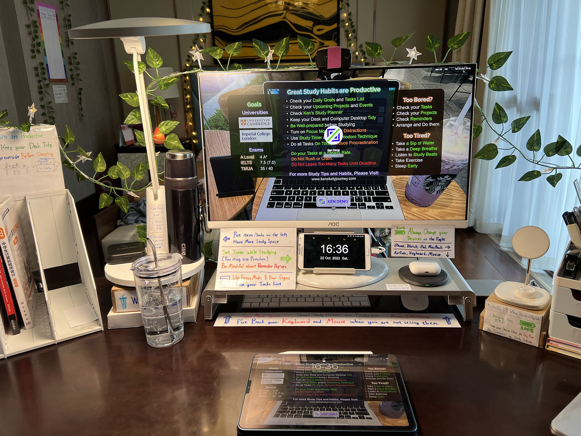 My Home Desk Study Environment