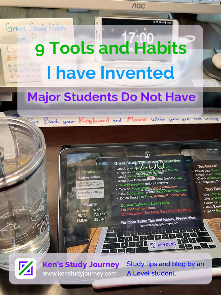 9 Study Tools and Habits I Invented and Major Students Do Not Have