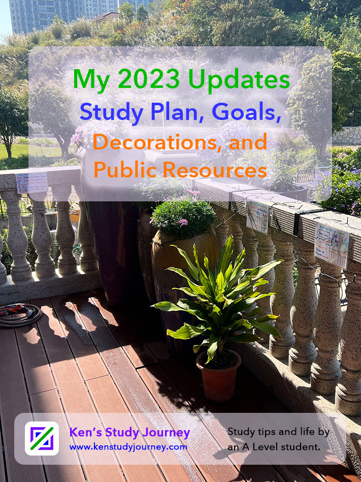 My 2023 Study Plan, Goals, Decorations and Public Resources Update