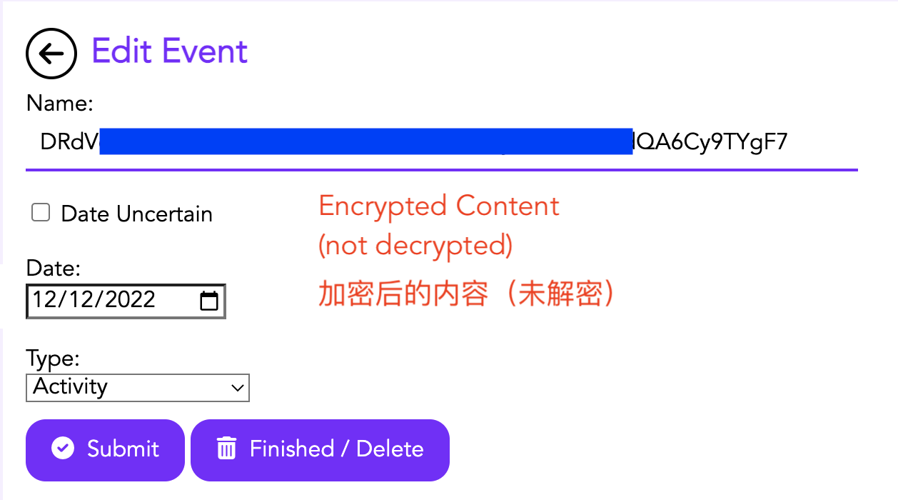 Study Planner Content Encryption
