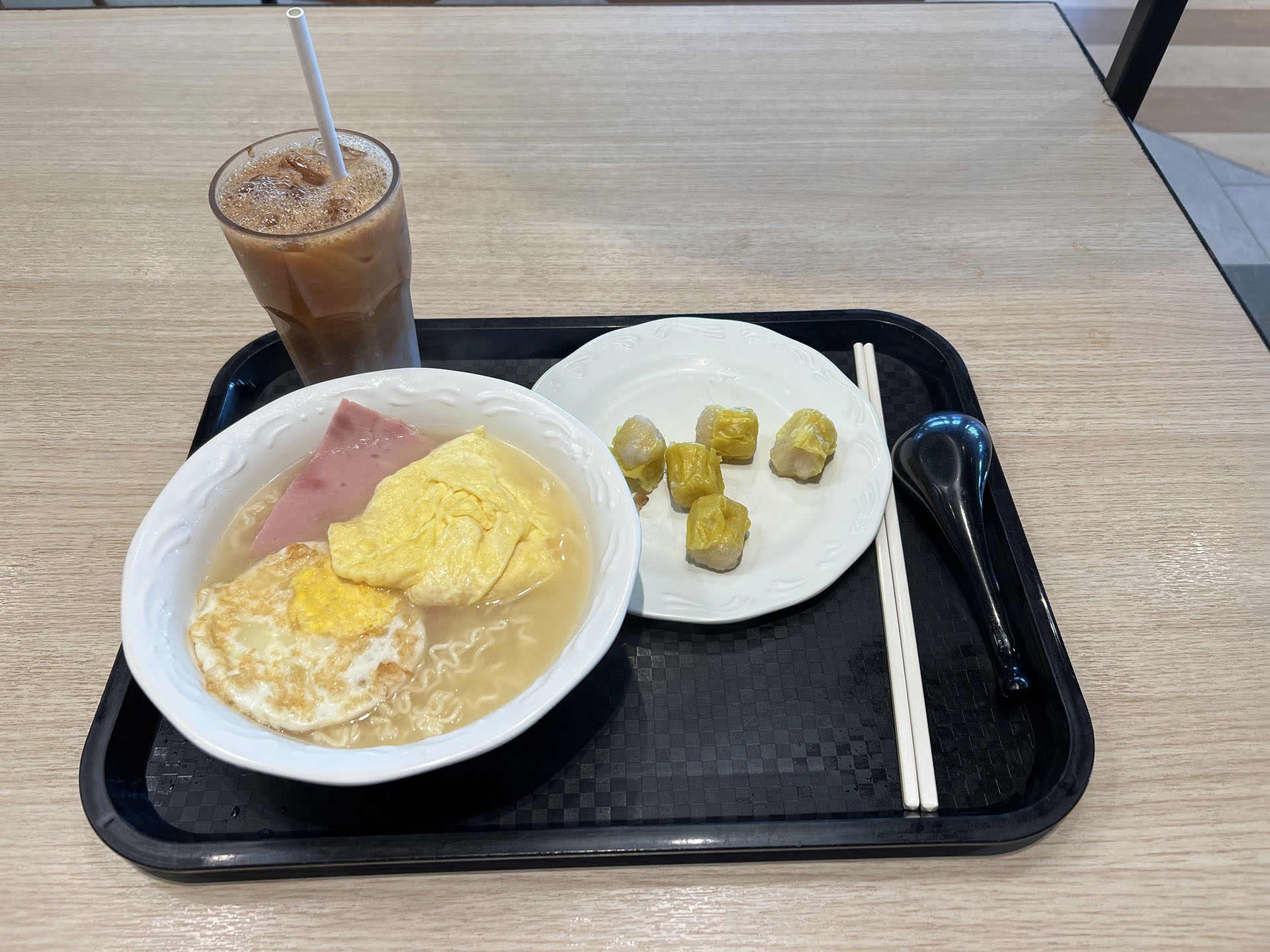 我在HKUST LG1餐厅吃的早餐