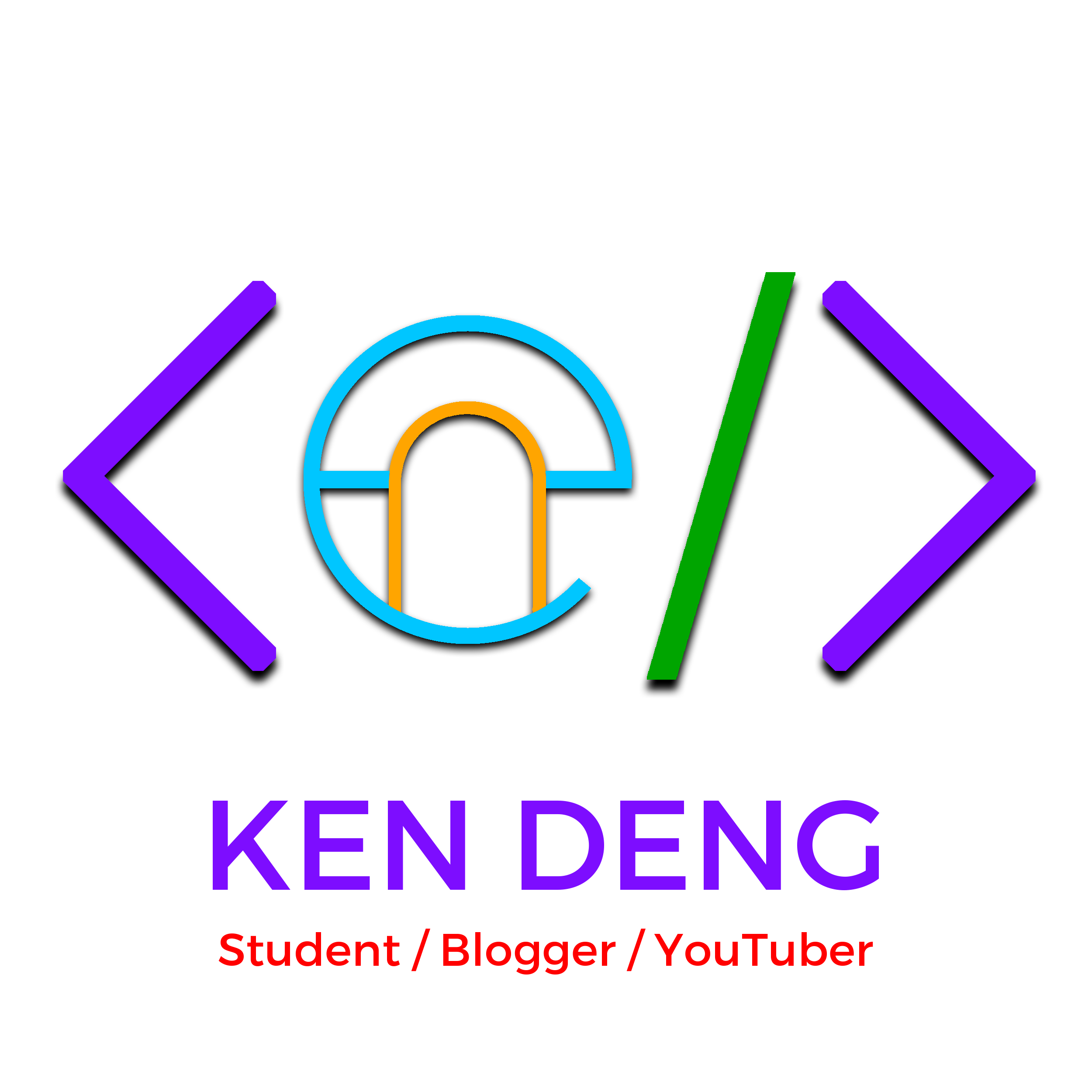 Ken Deng Logo 2019 Full Square with Name Transparent